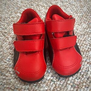Puma Baby Red and Black Sneakers